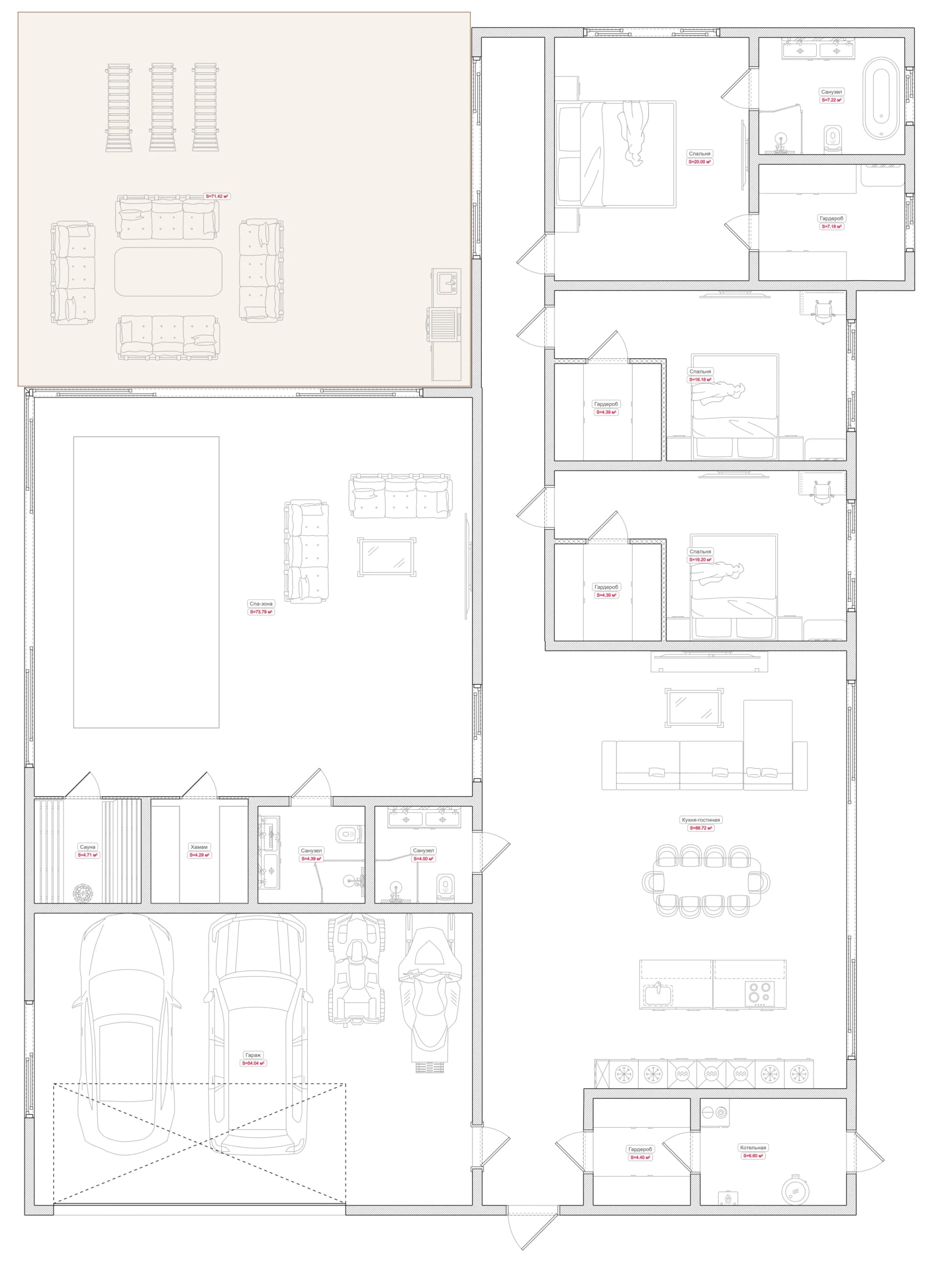 Планировка · 321 м²