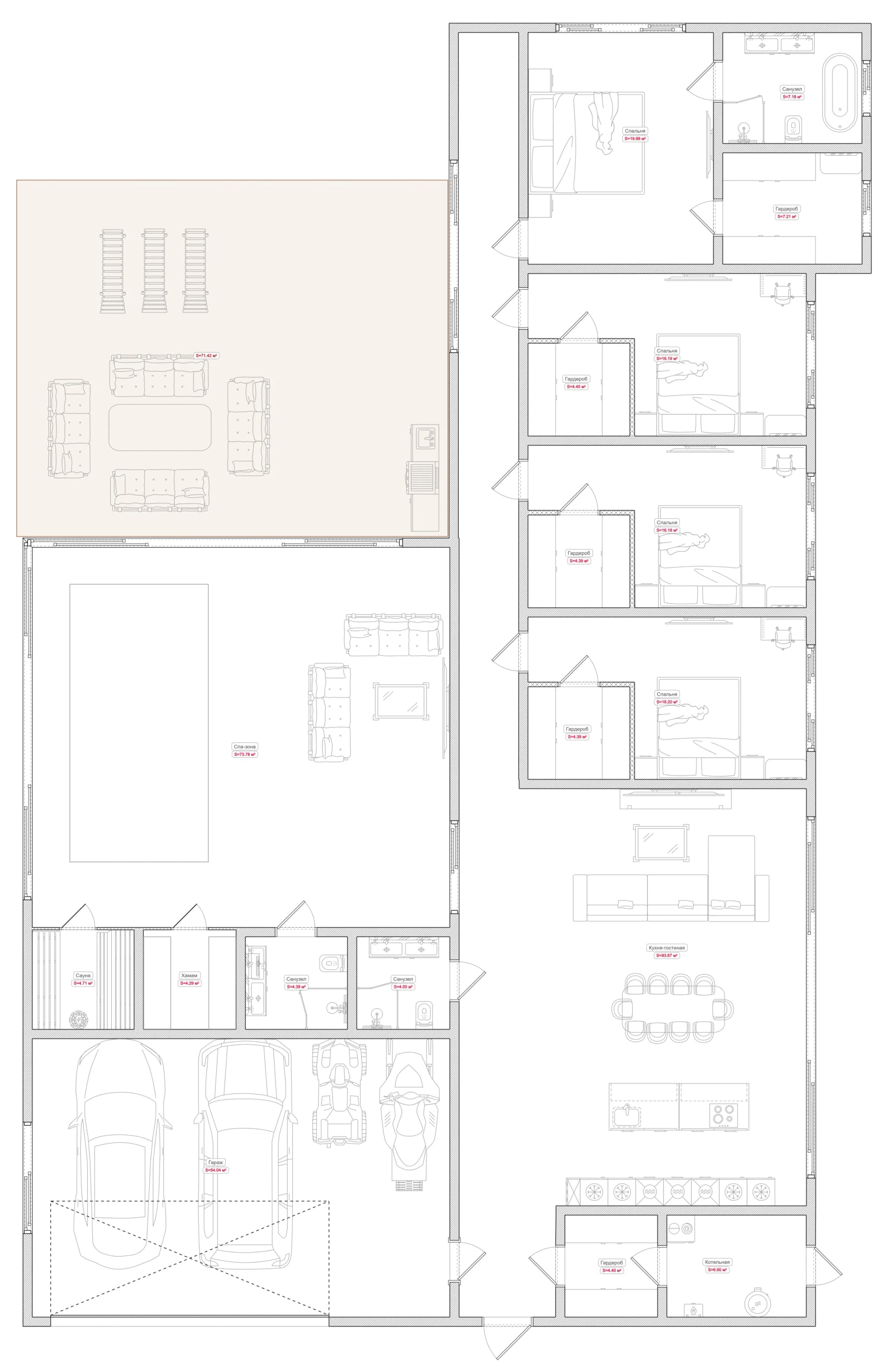 Планировка · 346 м²