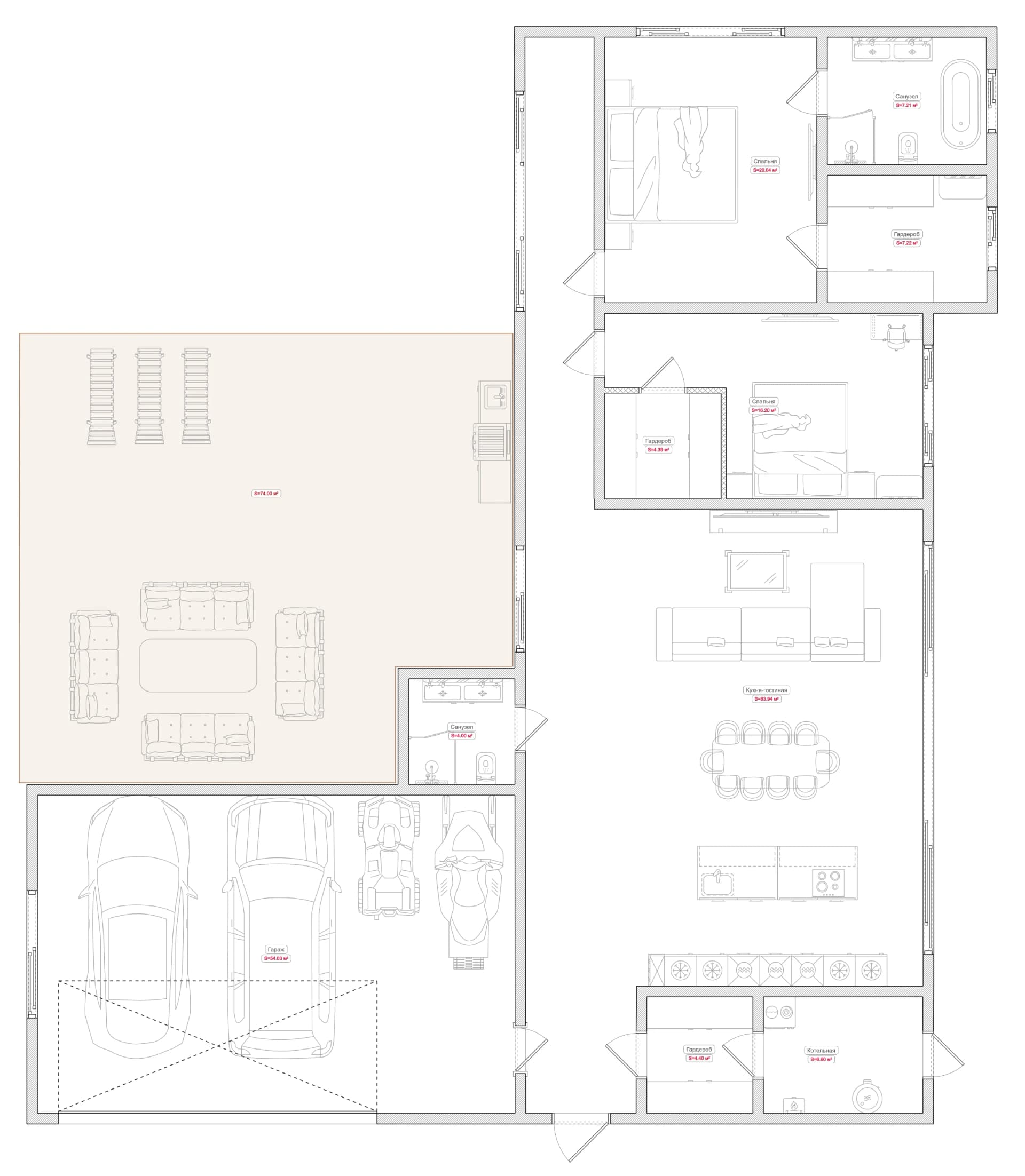 Планировка · 209 м²