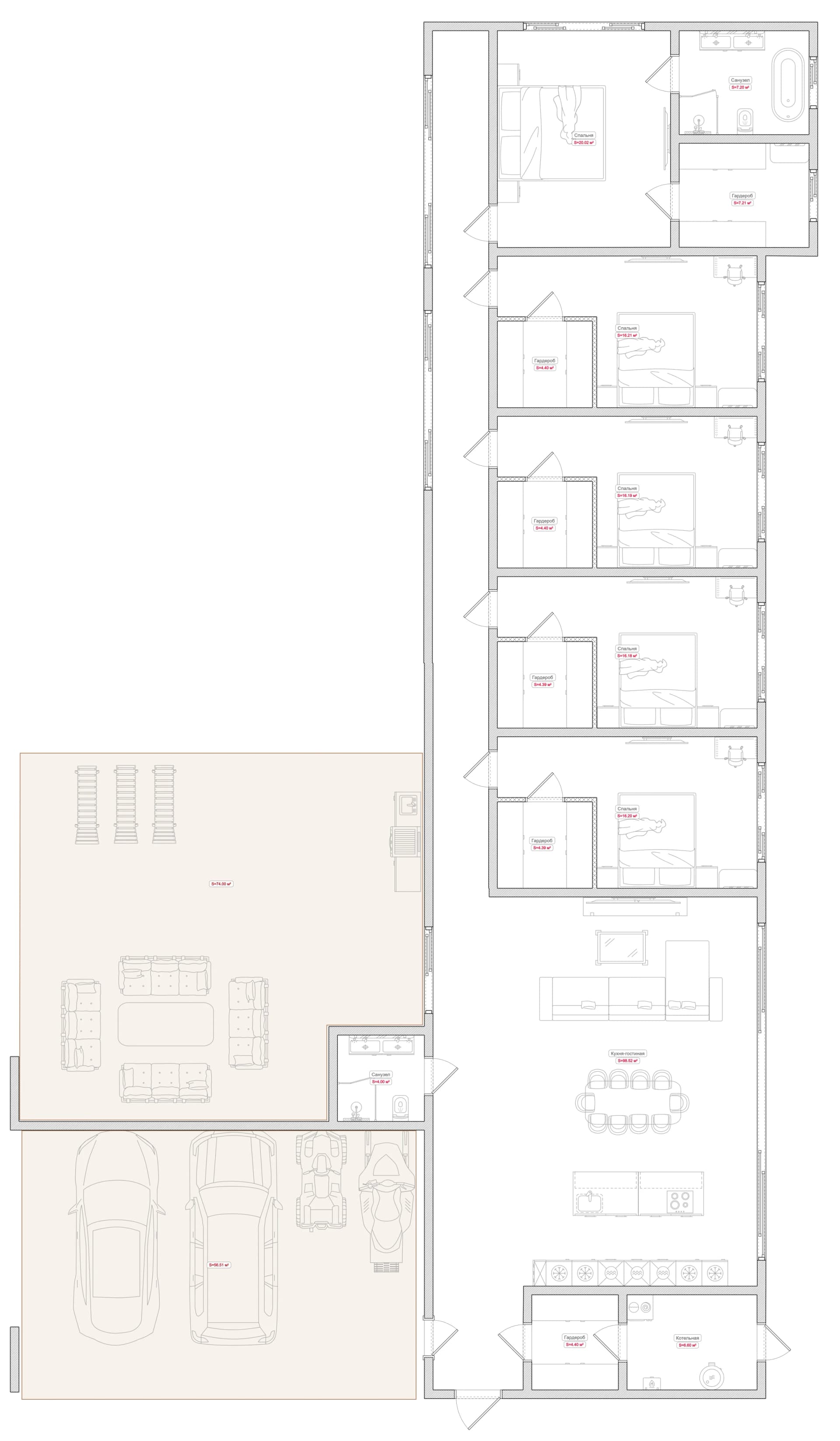 Планировка · 231 м²