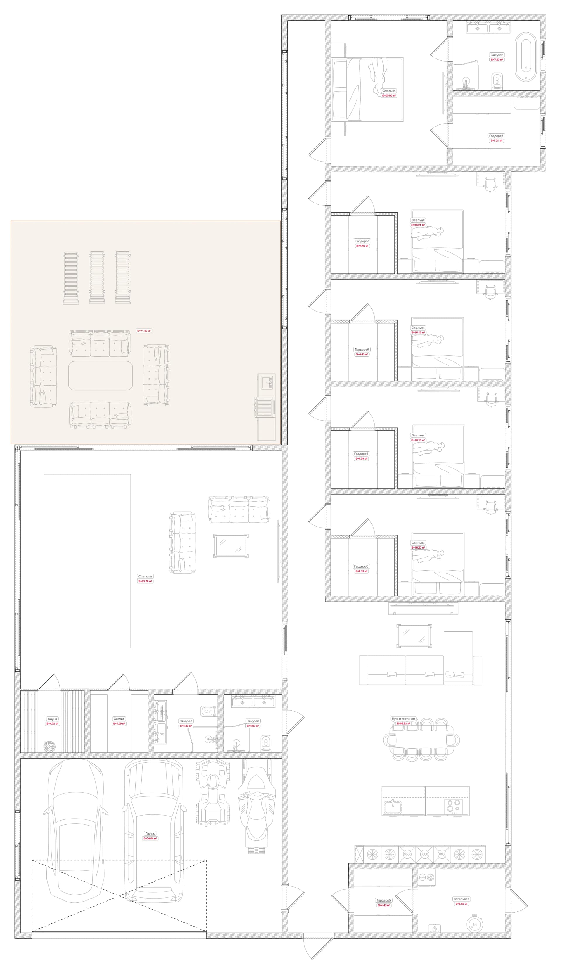 Планировка · 372 м²